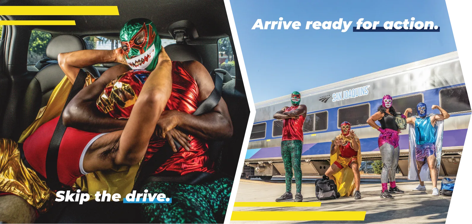 Skip The Drive. Arrive Ready For Action.