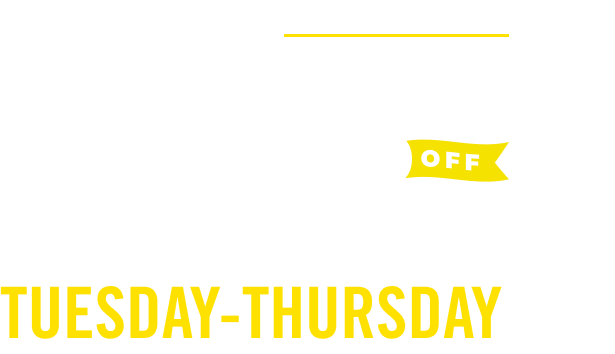 Seniors get 50% Off Travel Tuesday-Thursday