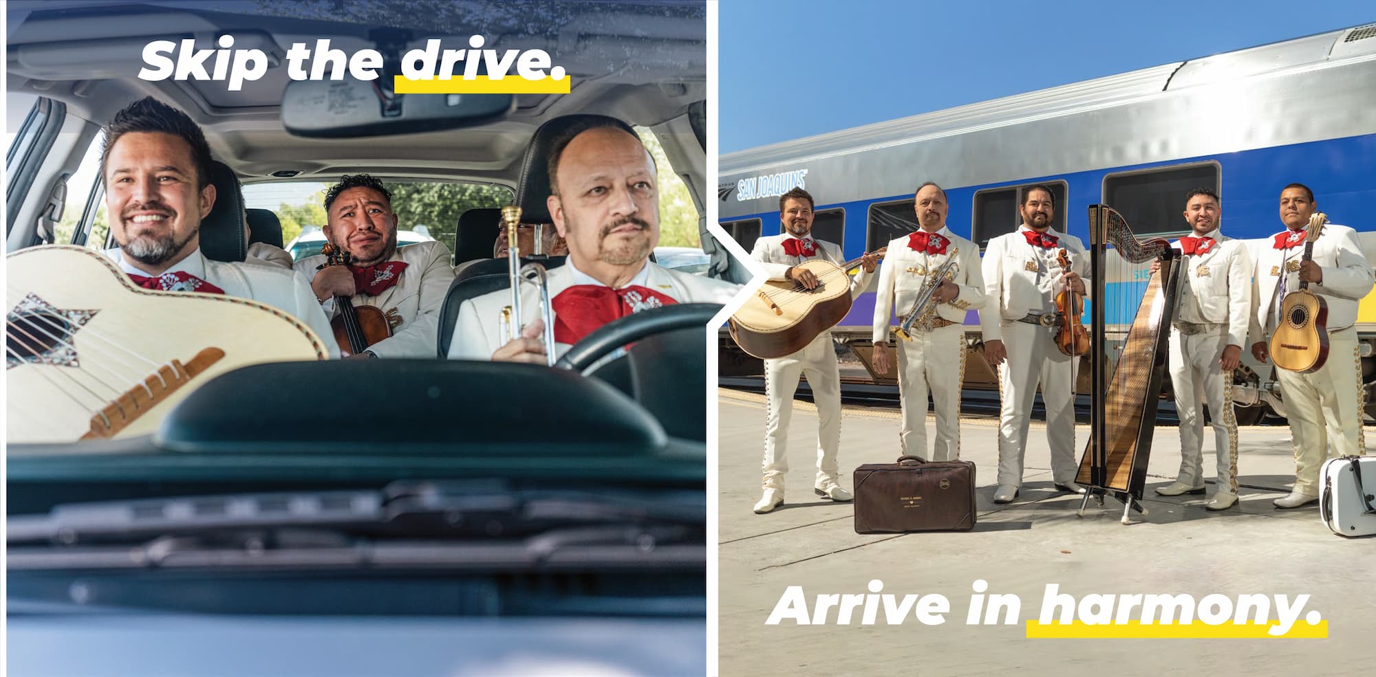 Skip the drive. Arrive in harmony.